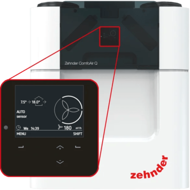 Zhender ComfoAir Q450 ERV TR (entalpinis) Zhender ComfoAir Q450 ERV TR (entalpinis)